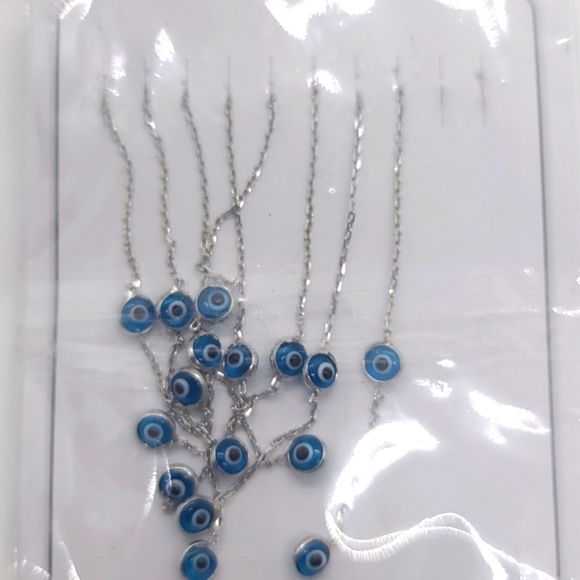 Lucky Evil Eye Earrings,925 Sterling Silver - Picture 4 of 4